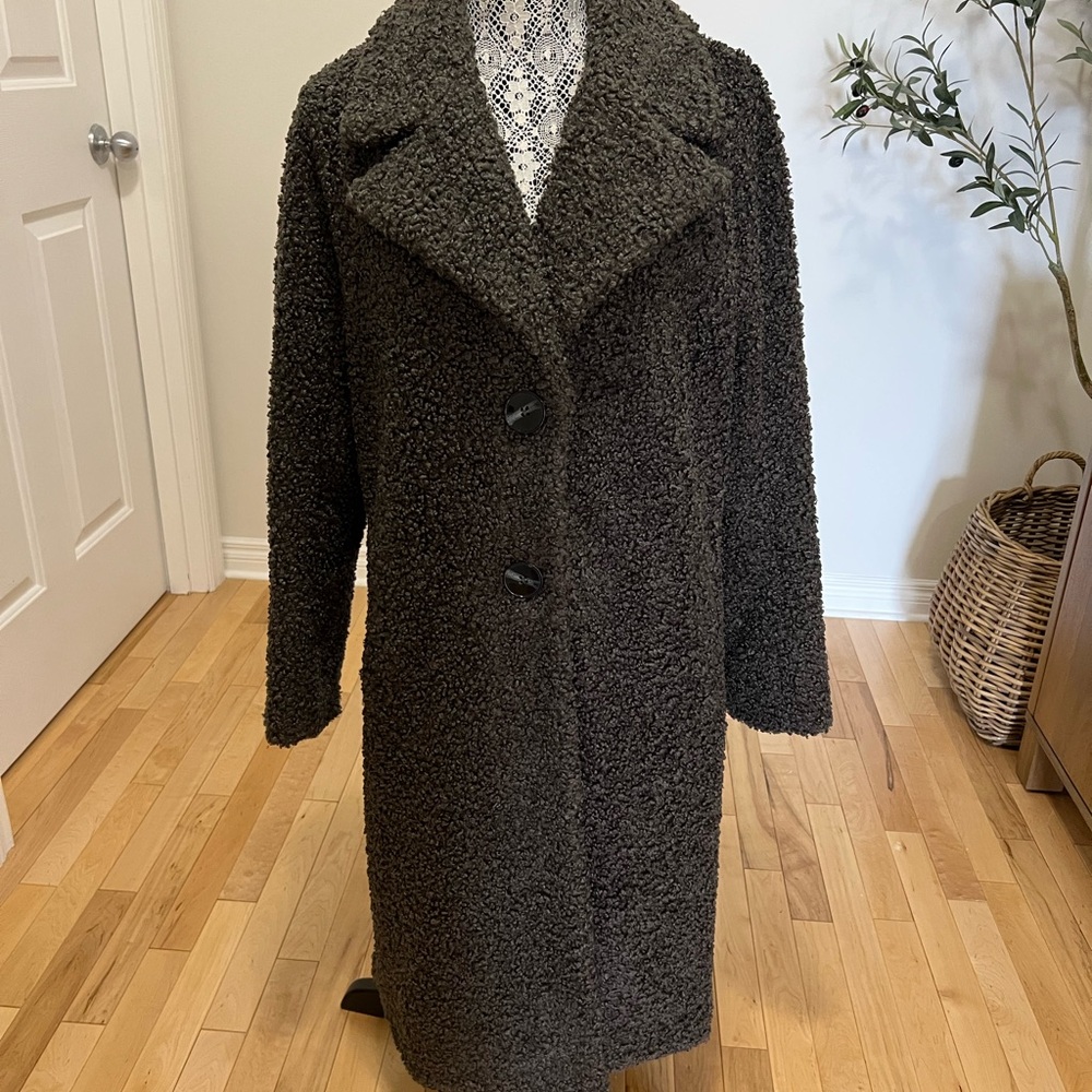 Cozy Women's Teddy Long Coat - Dark “green”